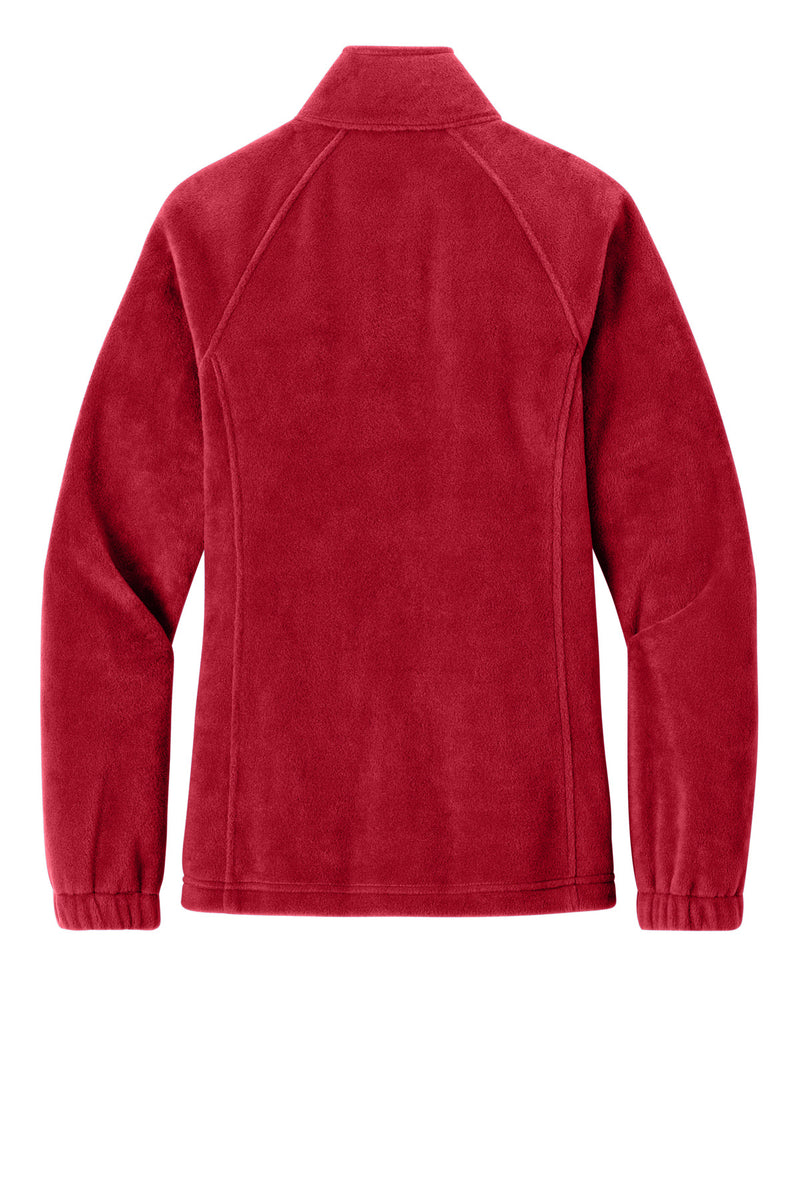 Port Authority Women's Plush Fleece Full-Zip Jacket - Rich Red