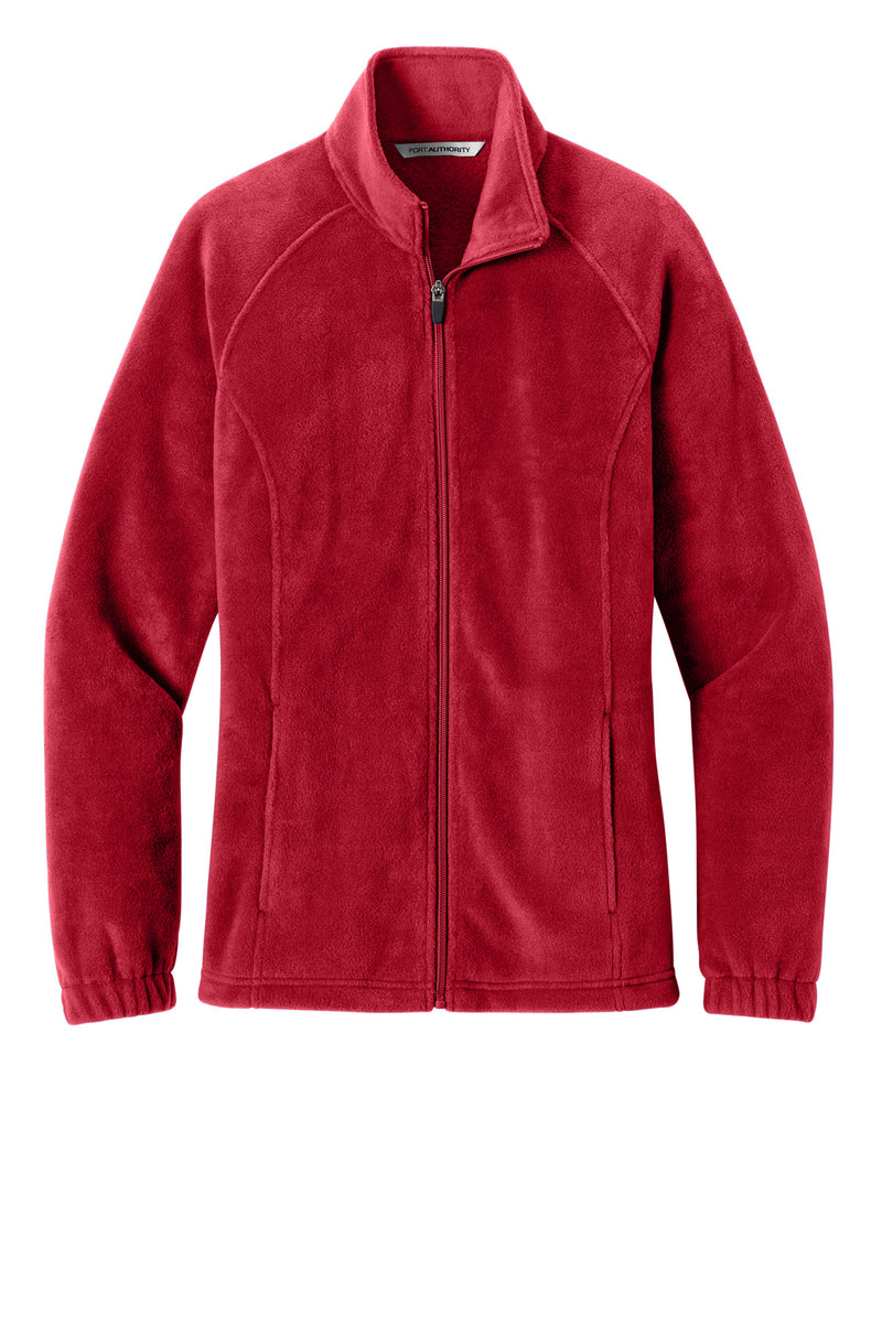 Port Authority Women's Plush Fleece Full-Zip Jacket - Rich Red