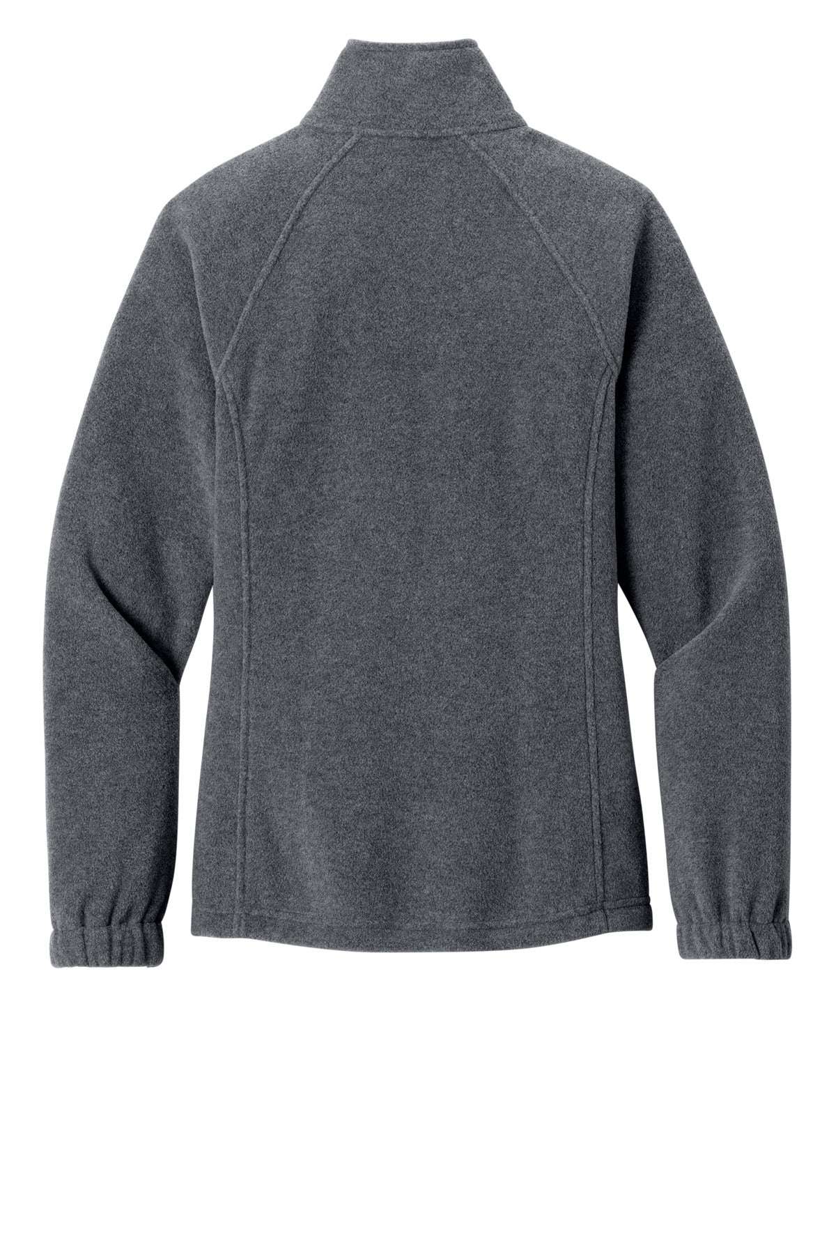 Port Authority Women's Plush Fleece Full-Zip Jacket - Storm Grey Heather