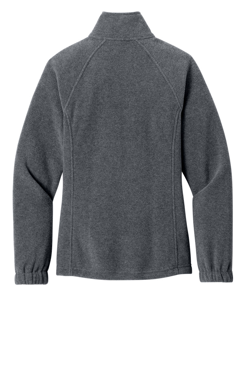 Port Authority Women's Plush Fleece Full-Zip Jacket - Storm Grey Heather
