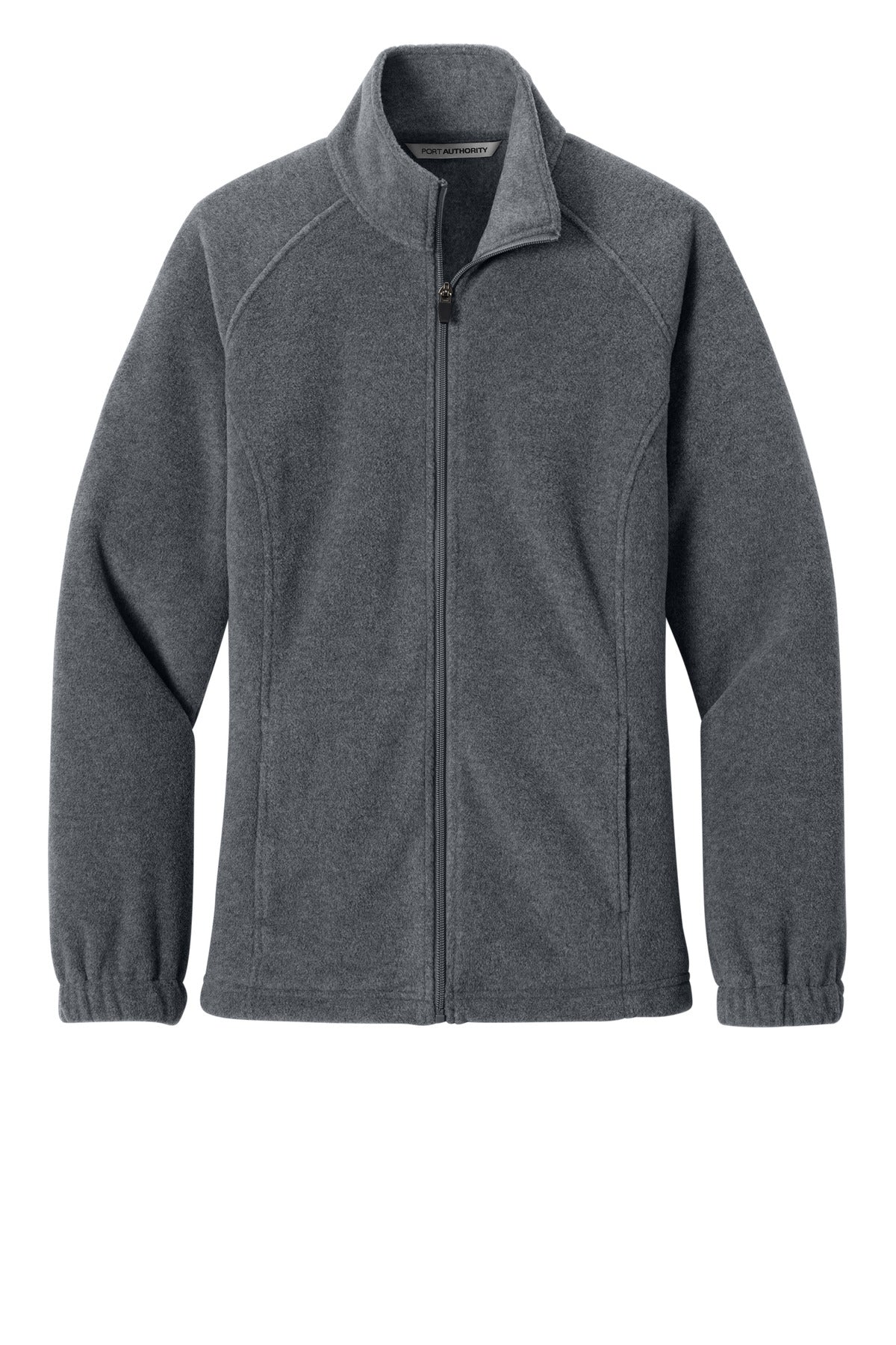 Port Authority Women's Plush Fleece Full-Zip Jacket - Storm Grey Heather