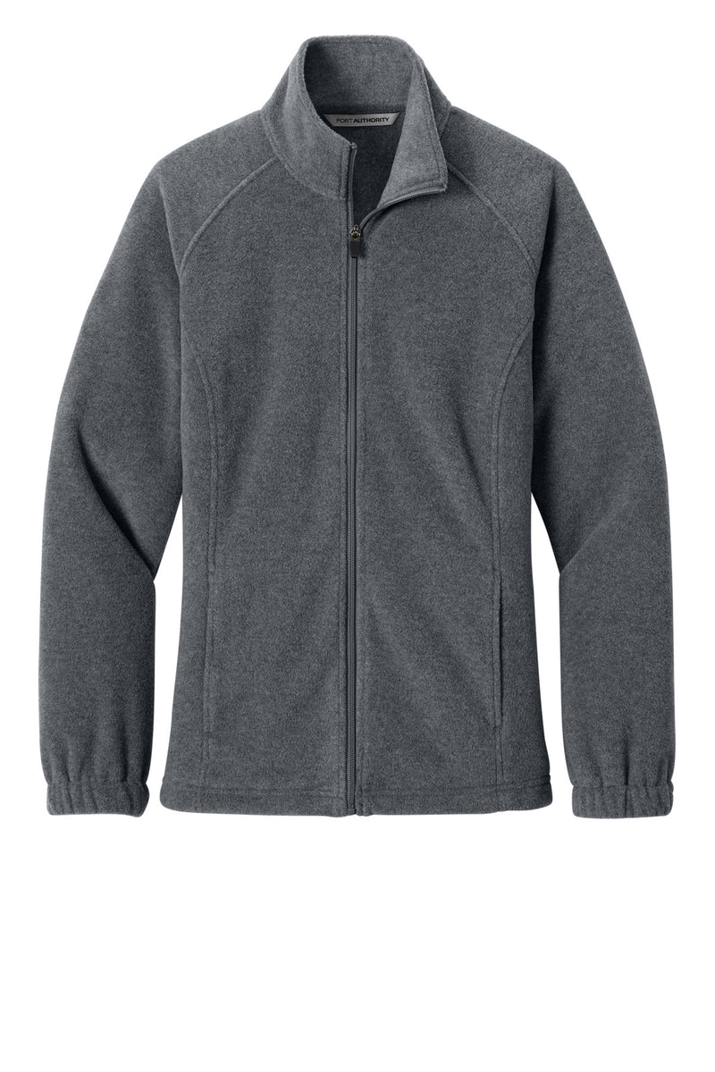 Port Authority Women's Plush Fleece Full-Zip Jacket - Storm Grey Heather
