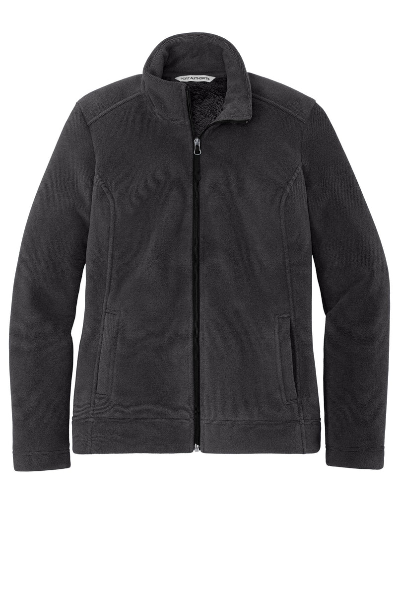 Port Authority  Women's Ultra Warm Brushed Fleece Jacket - Graphite/ Deep Black
