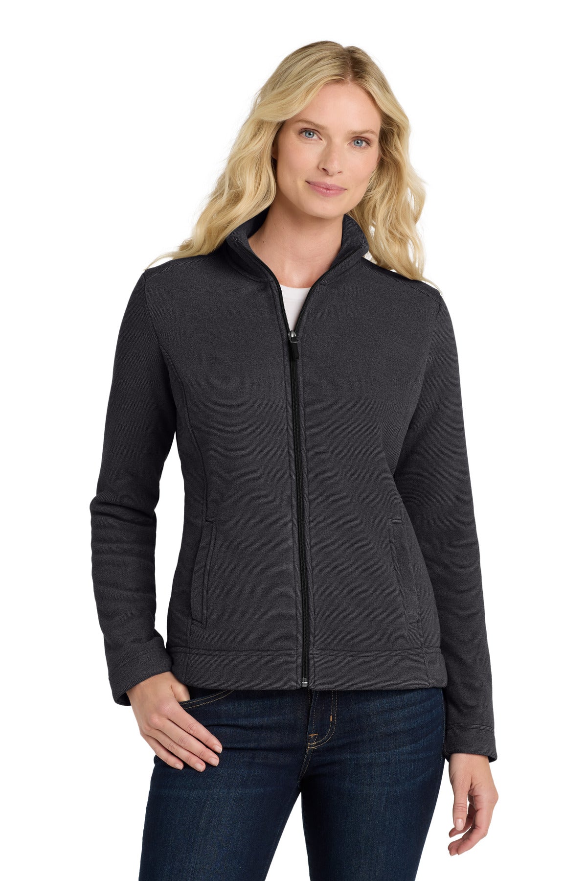 Port Authority  Women's Ultra Warm Brushed Fleece Jacket - Graphite/ Deep Black