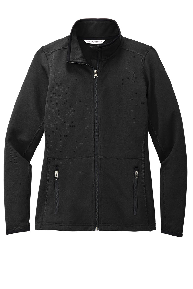 Port Authority Women's Pique Fleece Jacket - Black