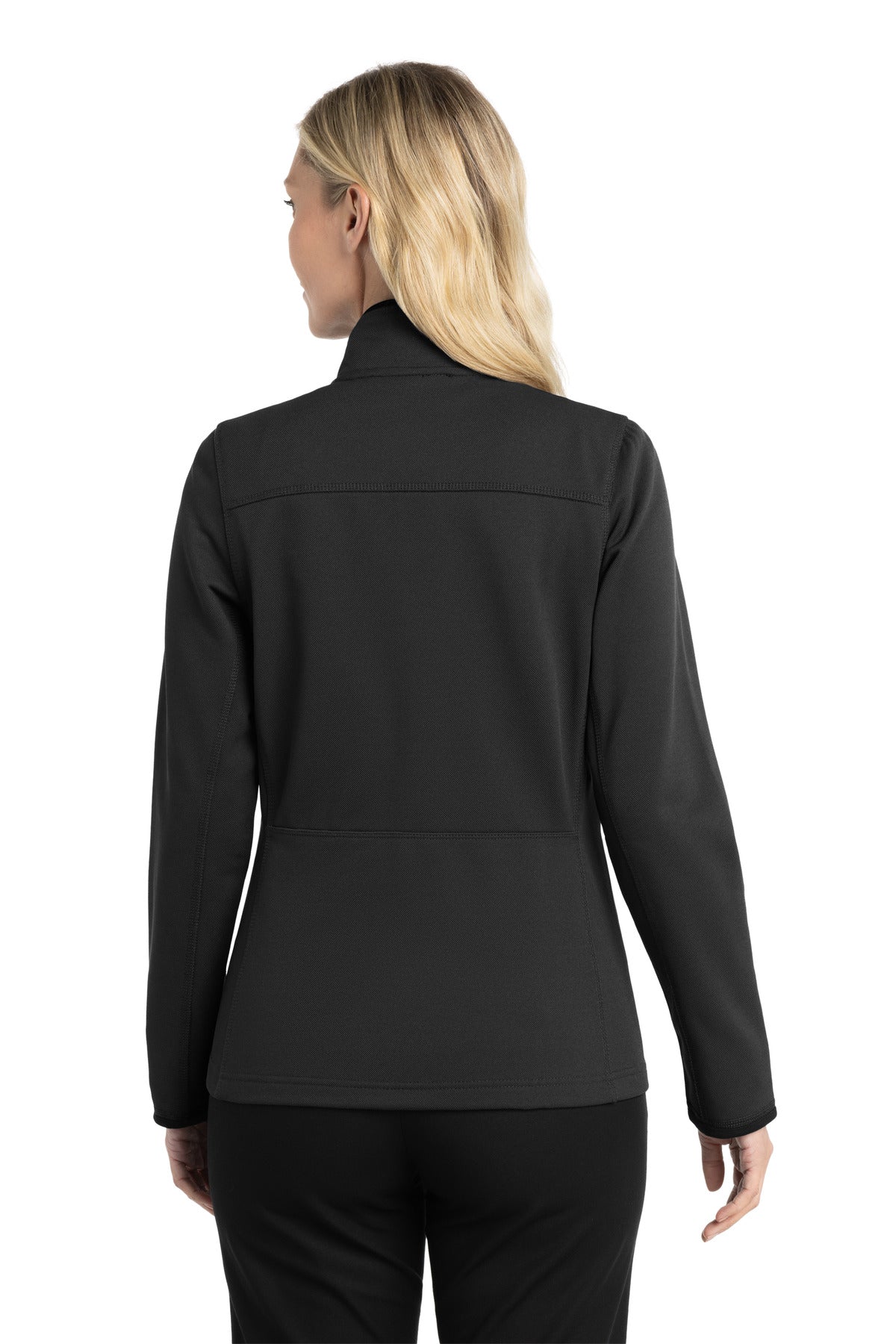 Port Authority Women's Pique Fleece Jacket - Black