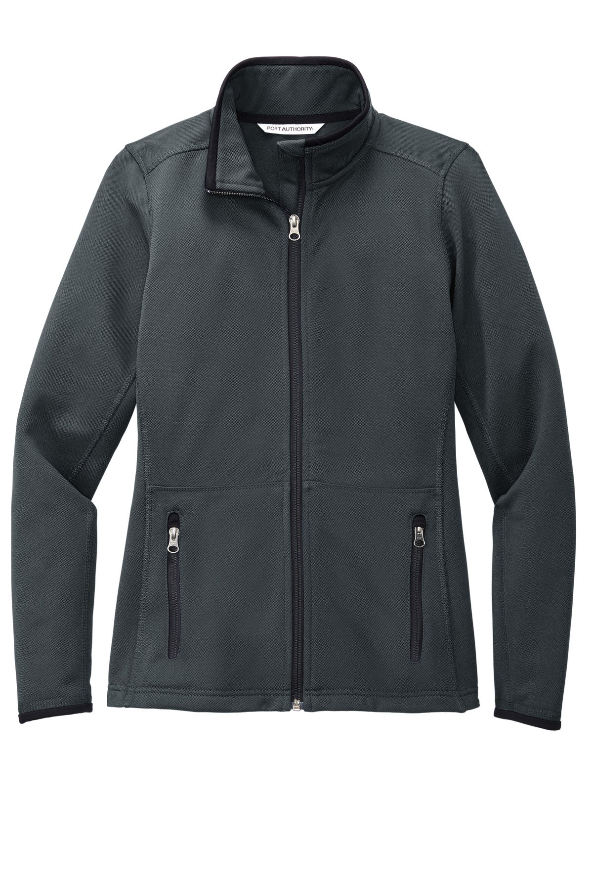 Port Authority Women's Pique Fleece Jacket - Graphite