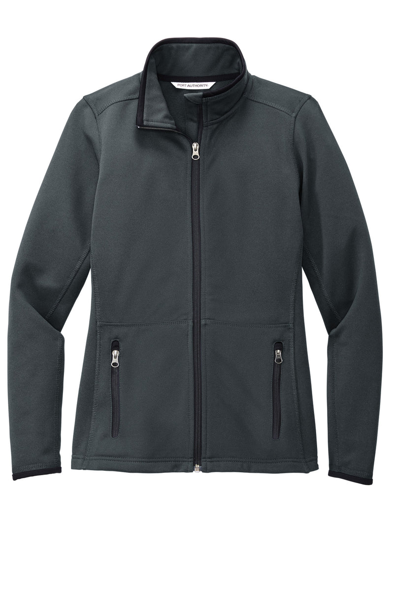 Port Authority Women's Pique Fleece Jacket - Graphite