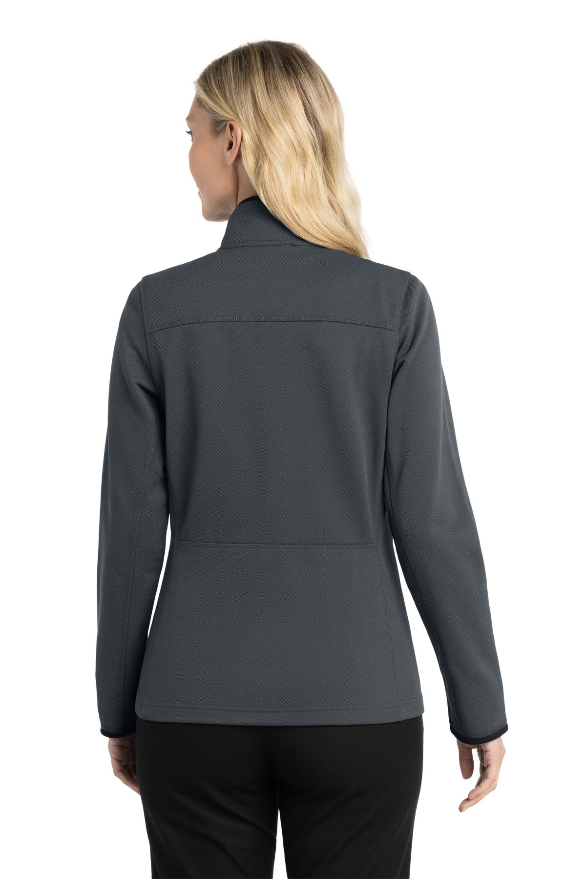 Port Authority Women's Pique Fleece Jacket - Graphite