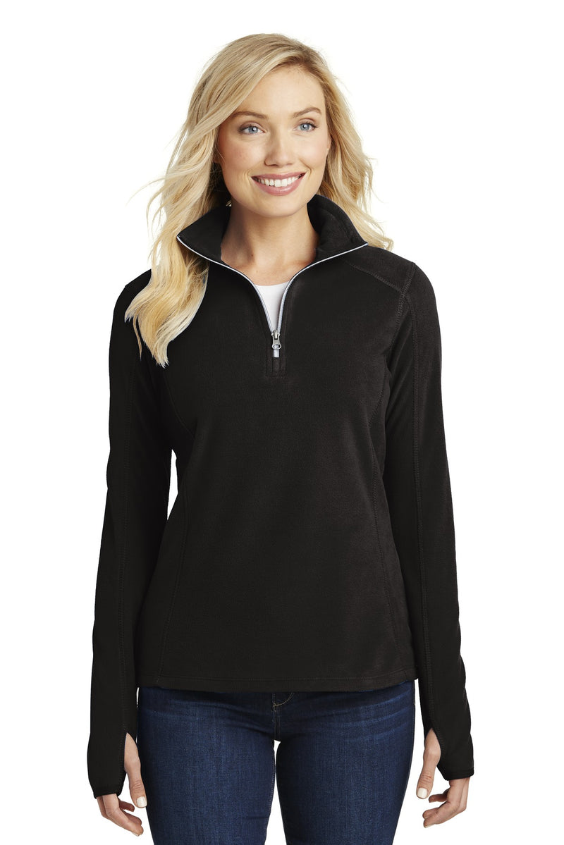 Port Authority Women's Microfleece 1/2-Zip Pullover - Black