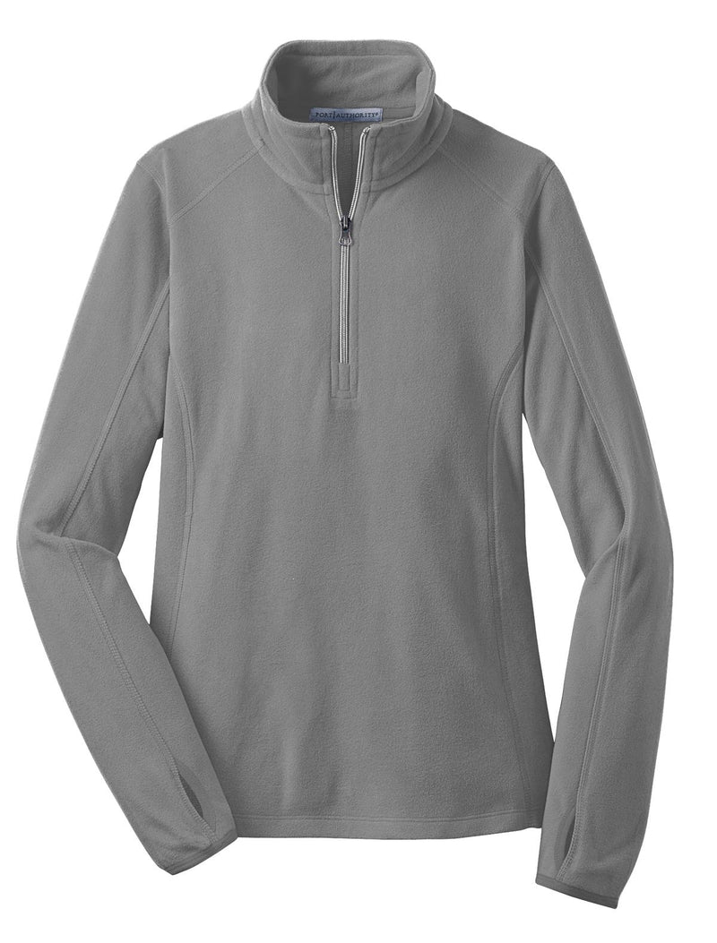Port Authority Women's Microfleece 1/2-Zip Pullover - Pearl Grey