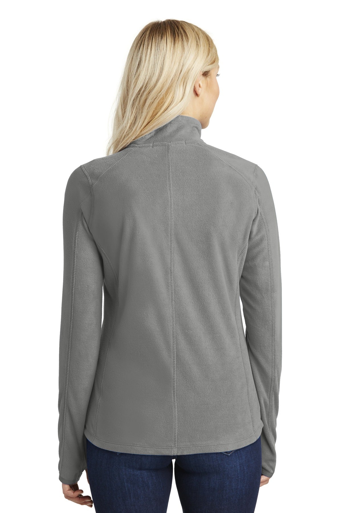 Port Authority Women's Microfleece 1/2-Zip Pullover - Pearl Grey