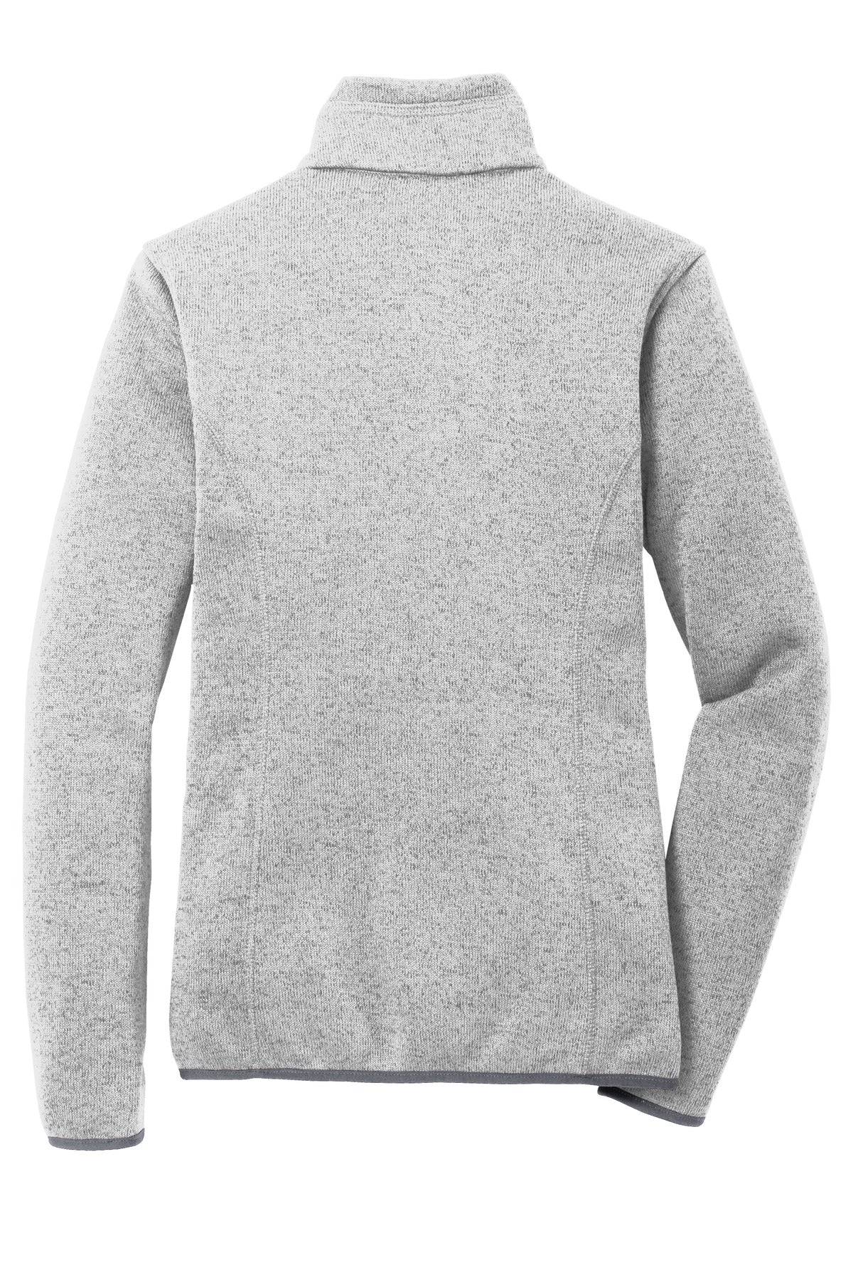 Port Authority Women's Sweater Fleece Jacket - Grey Heather