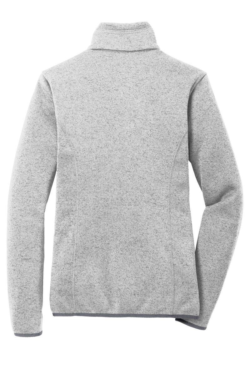 Port Authority Women's Sweater Fleece Jacket - Grey Heather