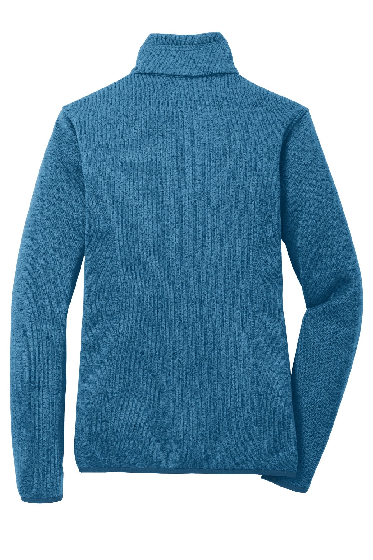 Port Authority Women's Sweater Fleece Jacket - Medium Blue Heather