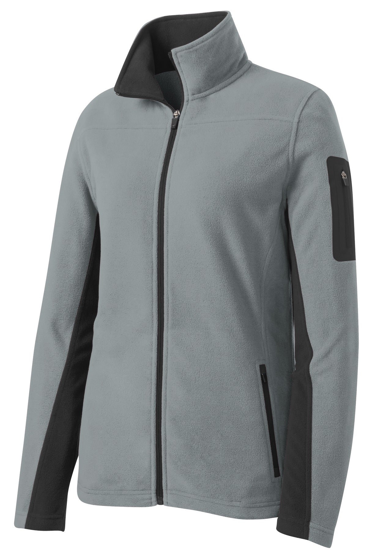 Port Authority Women's Summit Fleece Full-Zip Jacket - Frost Grey/ Magnet
