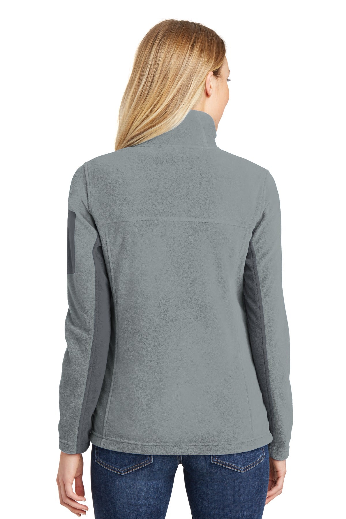 Port Authority Women's Summit Fleece Full-Zip Jacket - Frost Grey/ Magnet