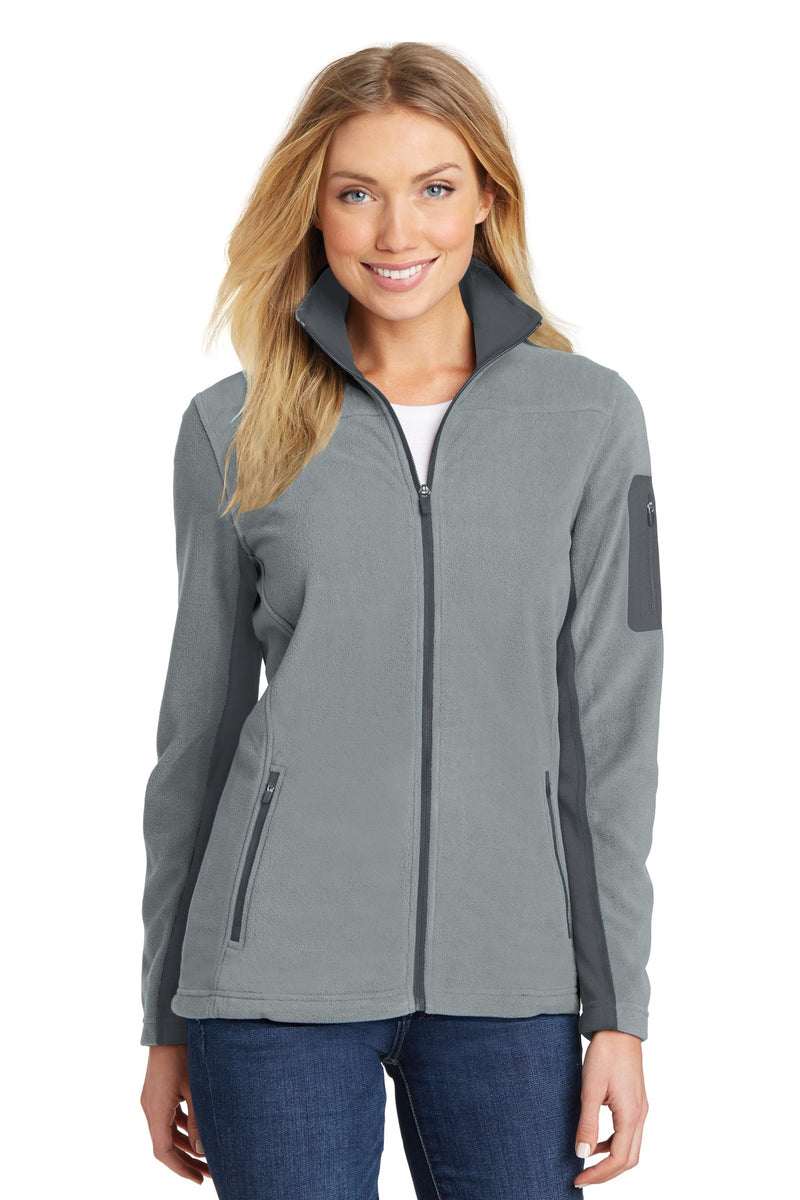 Port Authority Women's Summit Fleece Full-Zip Jacket - Frost Grey/ Magnet