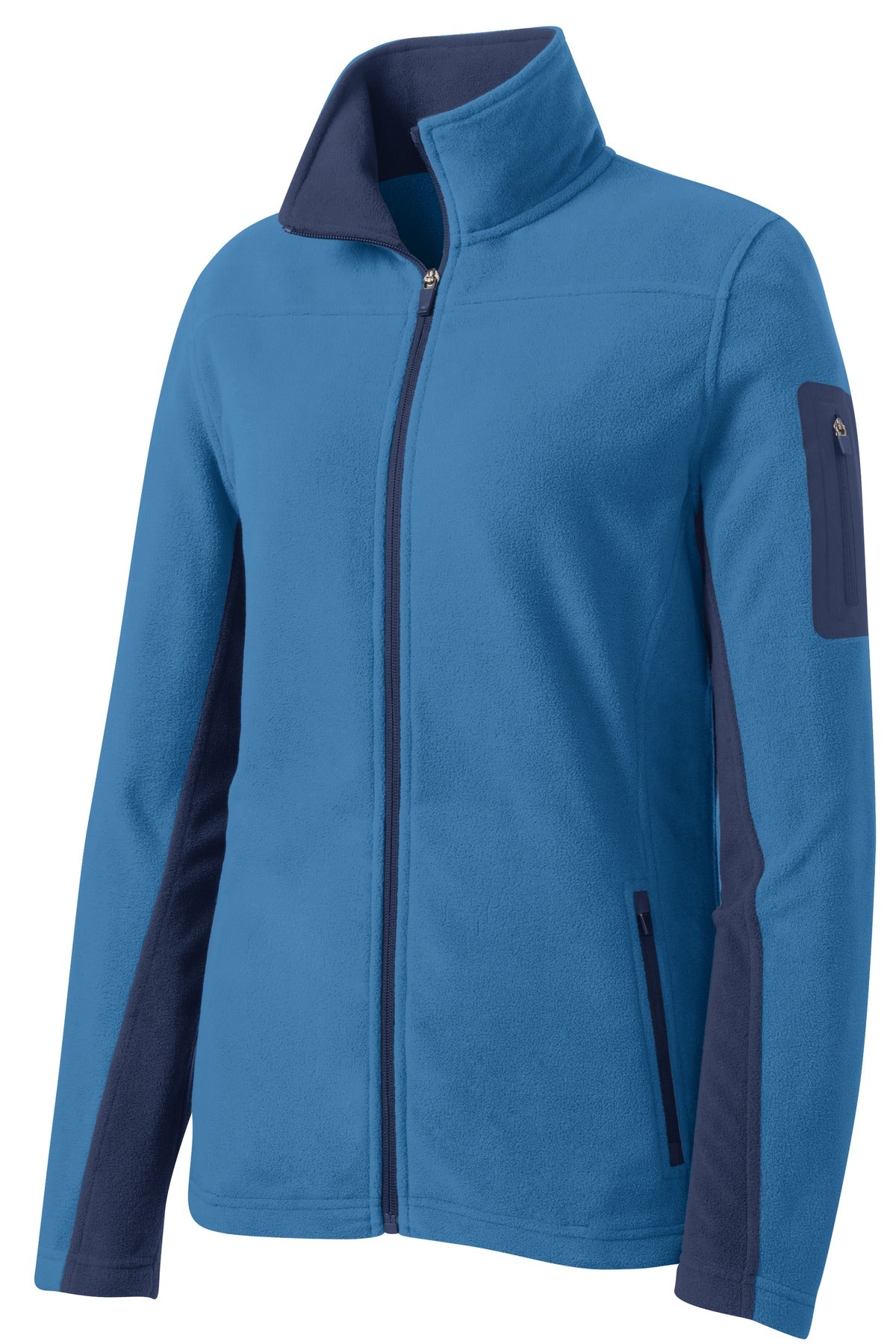 Port Authority Women's Summit Fleece Full-Zip Jacket - Regal Blue/ Dress Blue Navy