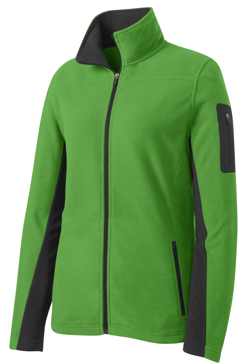 Port Authority Women's Summit Fleece Full-Zip Jacket - Vine Green/ Magnet