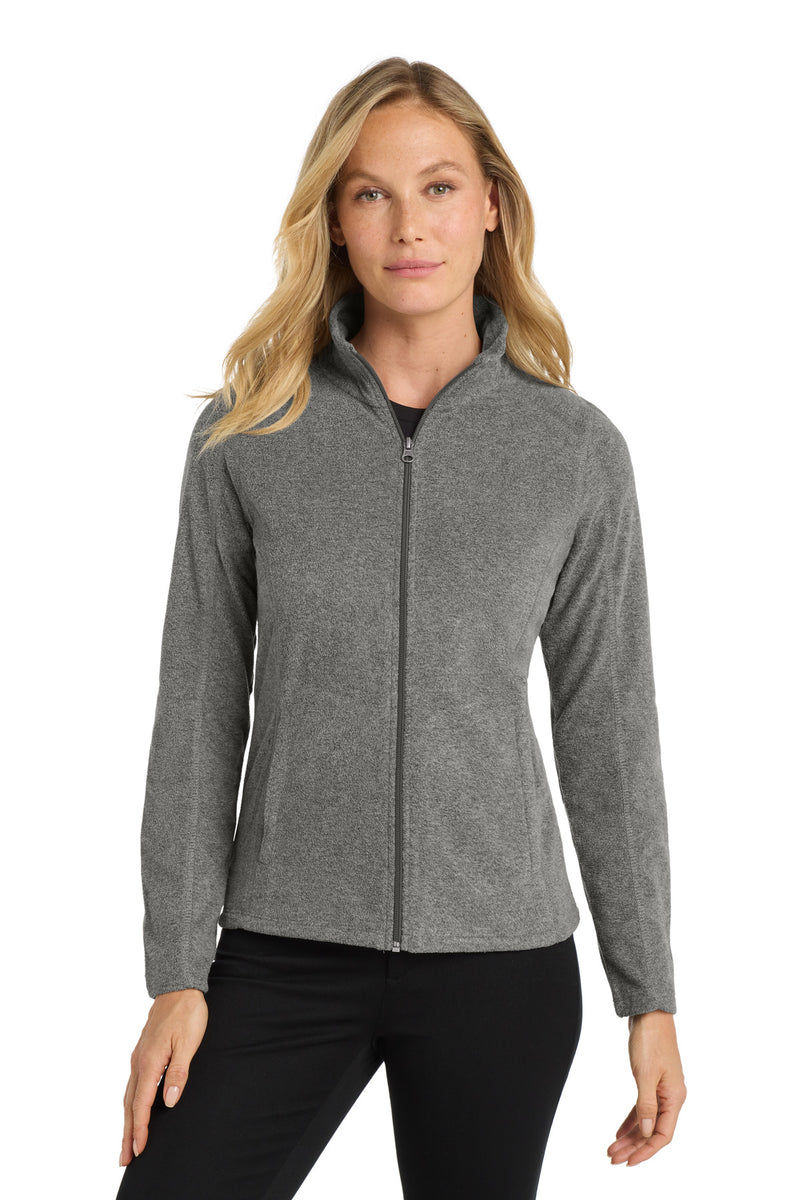 Port Authority Women's Heather Microfleece Full-Zip Jacket - Pearl Grey Heather