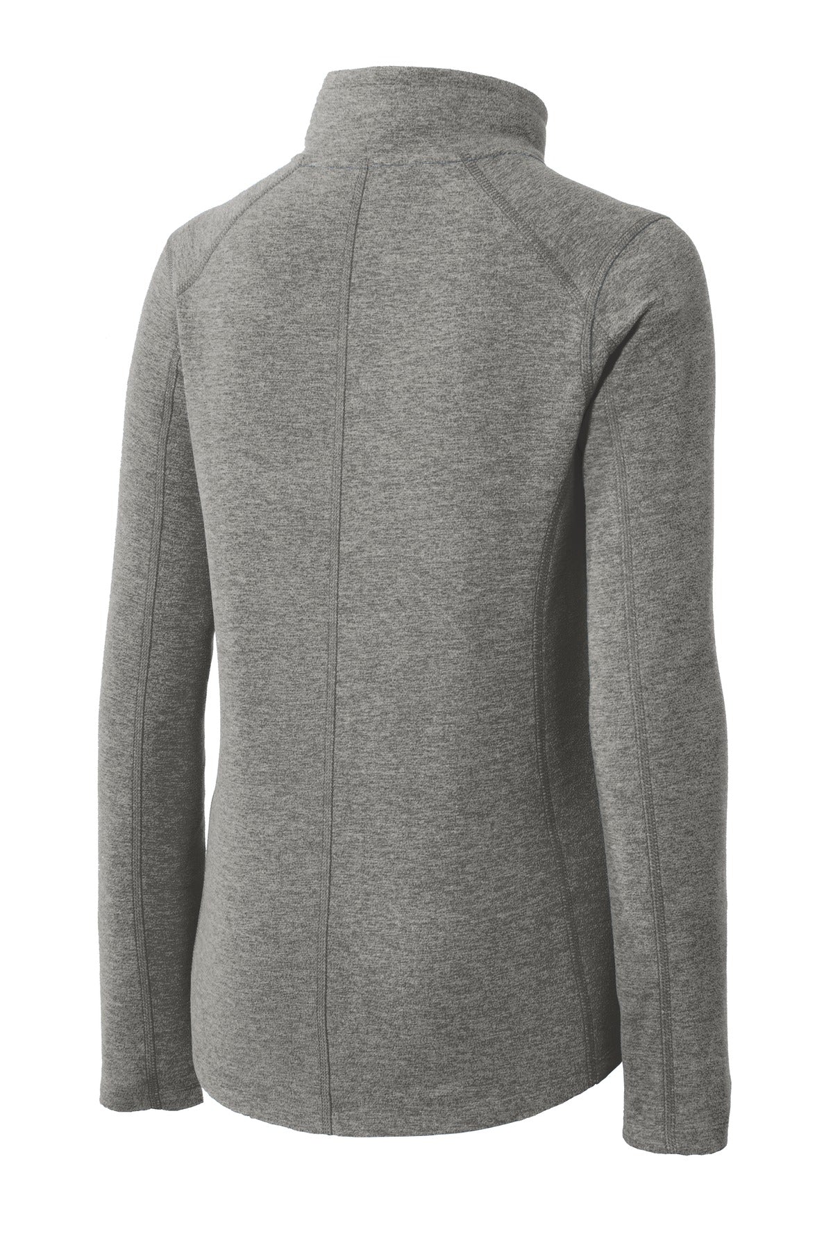 Port Authority Women's Heather Microfleece Full-Zip Jacket - Pearl Grey Heather