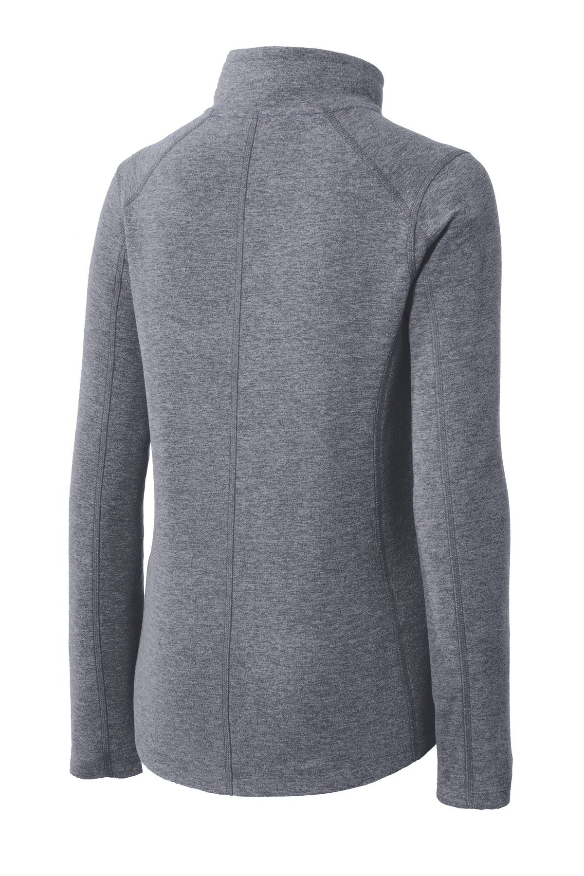 Port Authority Women's Heather Microfleece Full-Zip Jacket - True Navy Heather