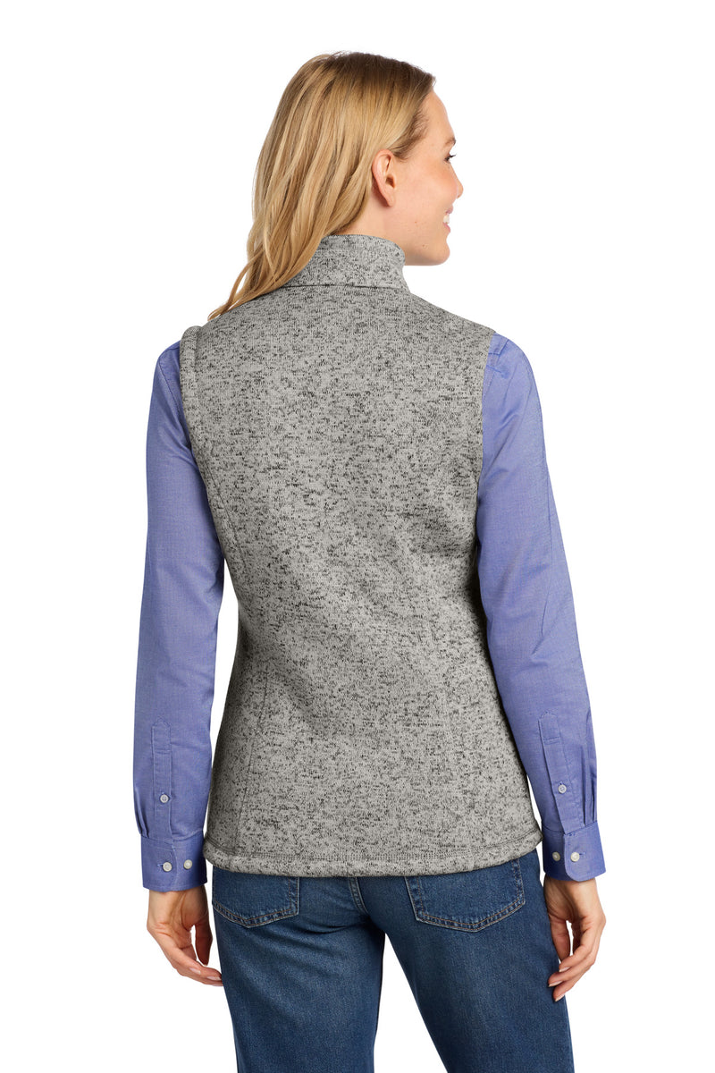 Port Authority  Women's Sweater Fleece Vest - Grey Heather