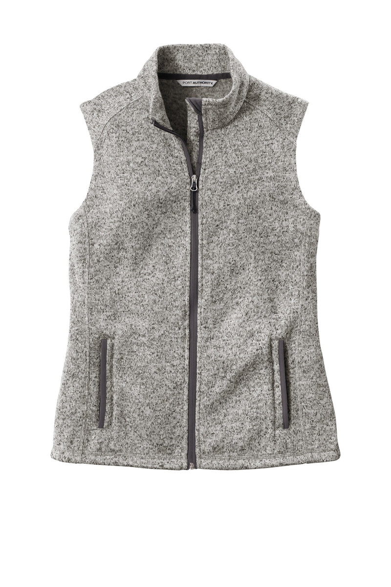 Port Authority  Women's Sweater Fleece Vest - Grey Heather