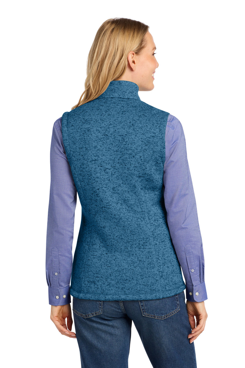 Port Authority  Women's Sweater Fleece Vest - Medium Blue Heather