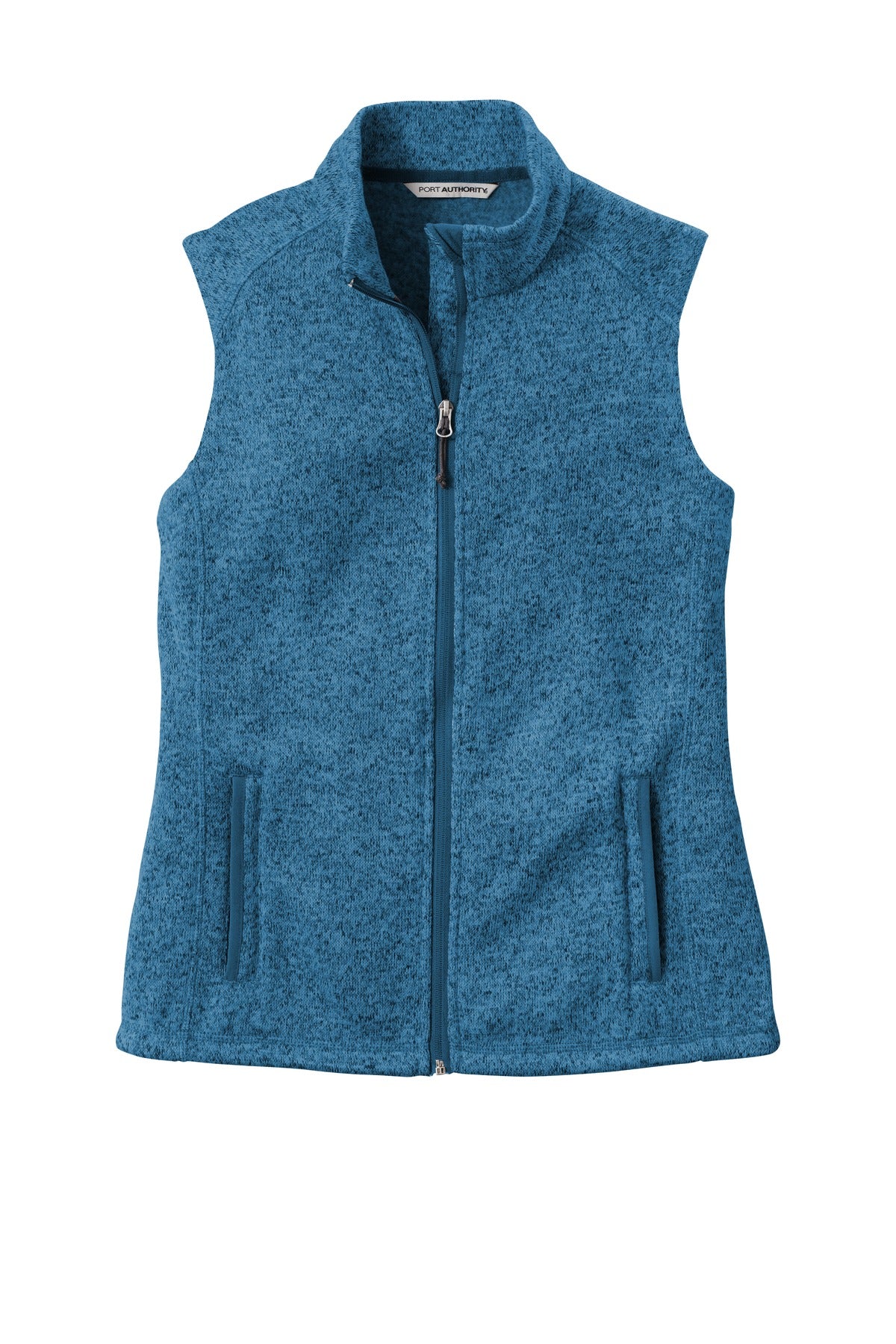 Port Authority  Women's Sweater Fleece Vest - Medium Blue Heather