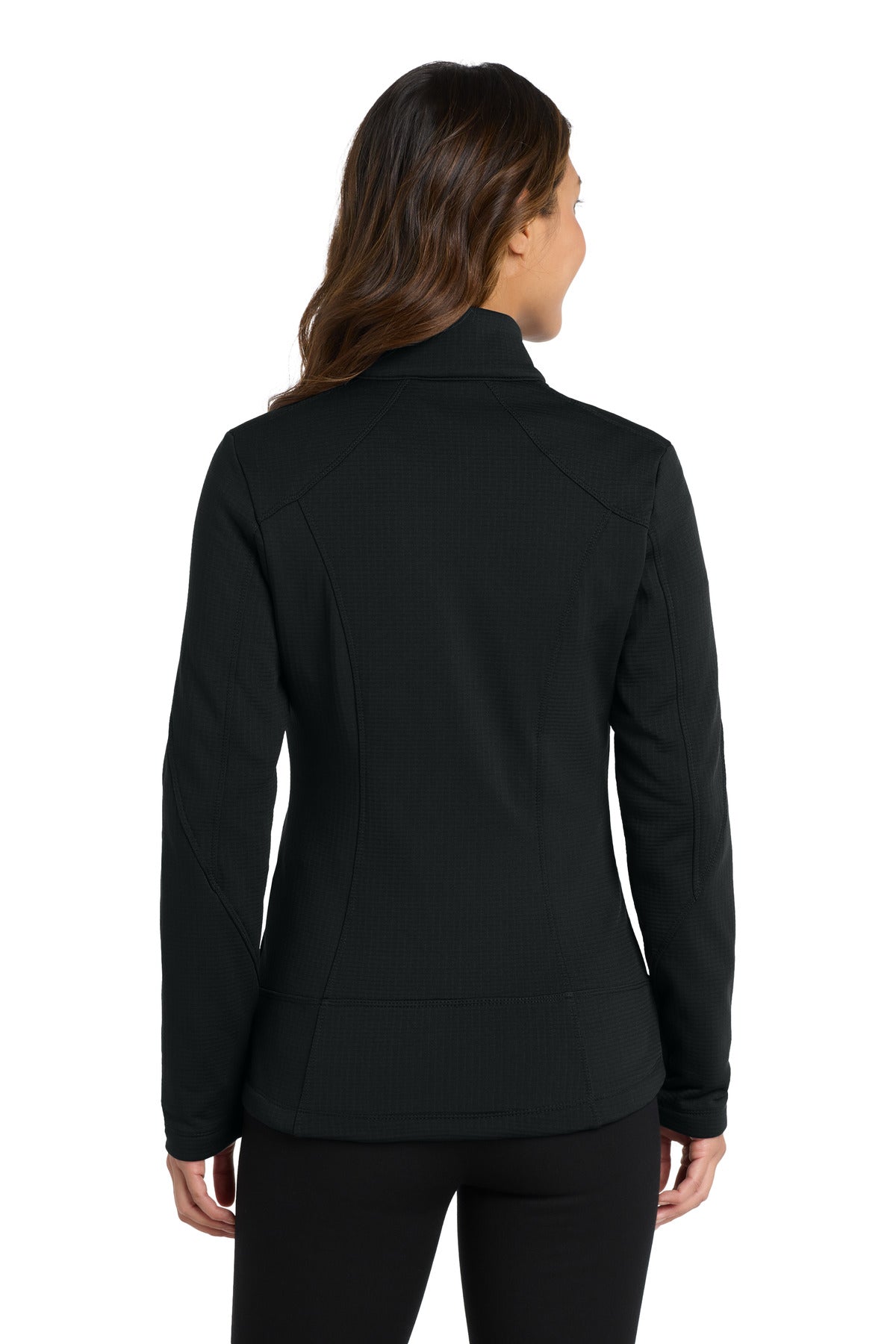 Port Authority  Women's Grid Fleece Jacket - Deep Black