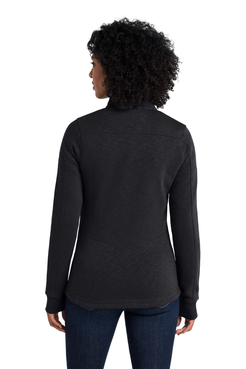 Port Authority Women's Slub Fleece Full-Zip Jacket - Black