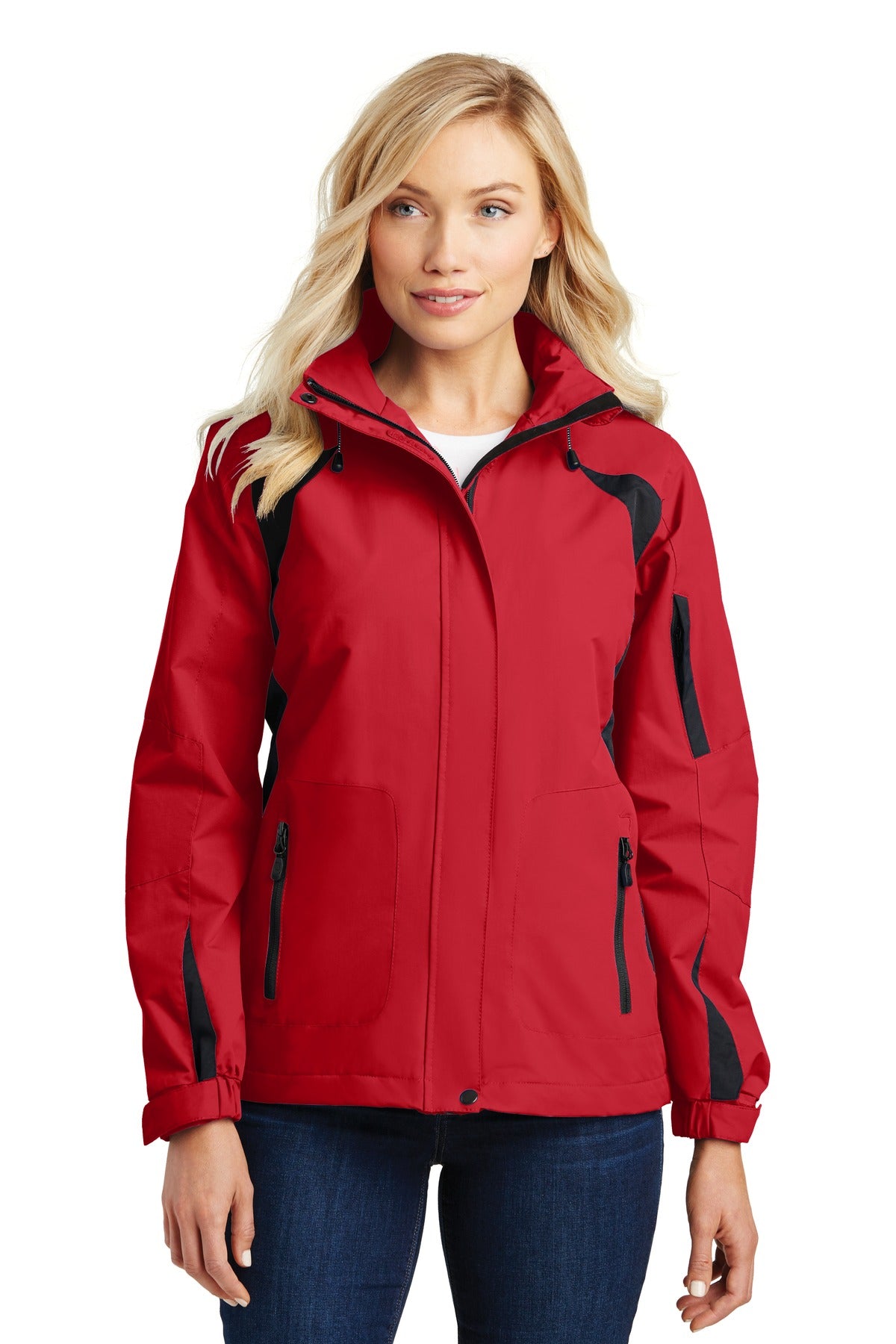 Port Authority Women's All-Season II Jacket - True Red/ Black