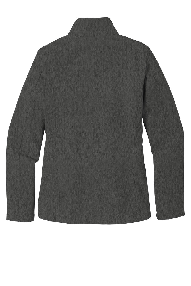 Port Authority Women's Core Soft Shell Jacket - Black Charcoal Heather