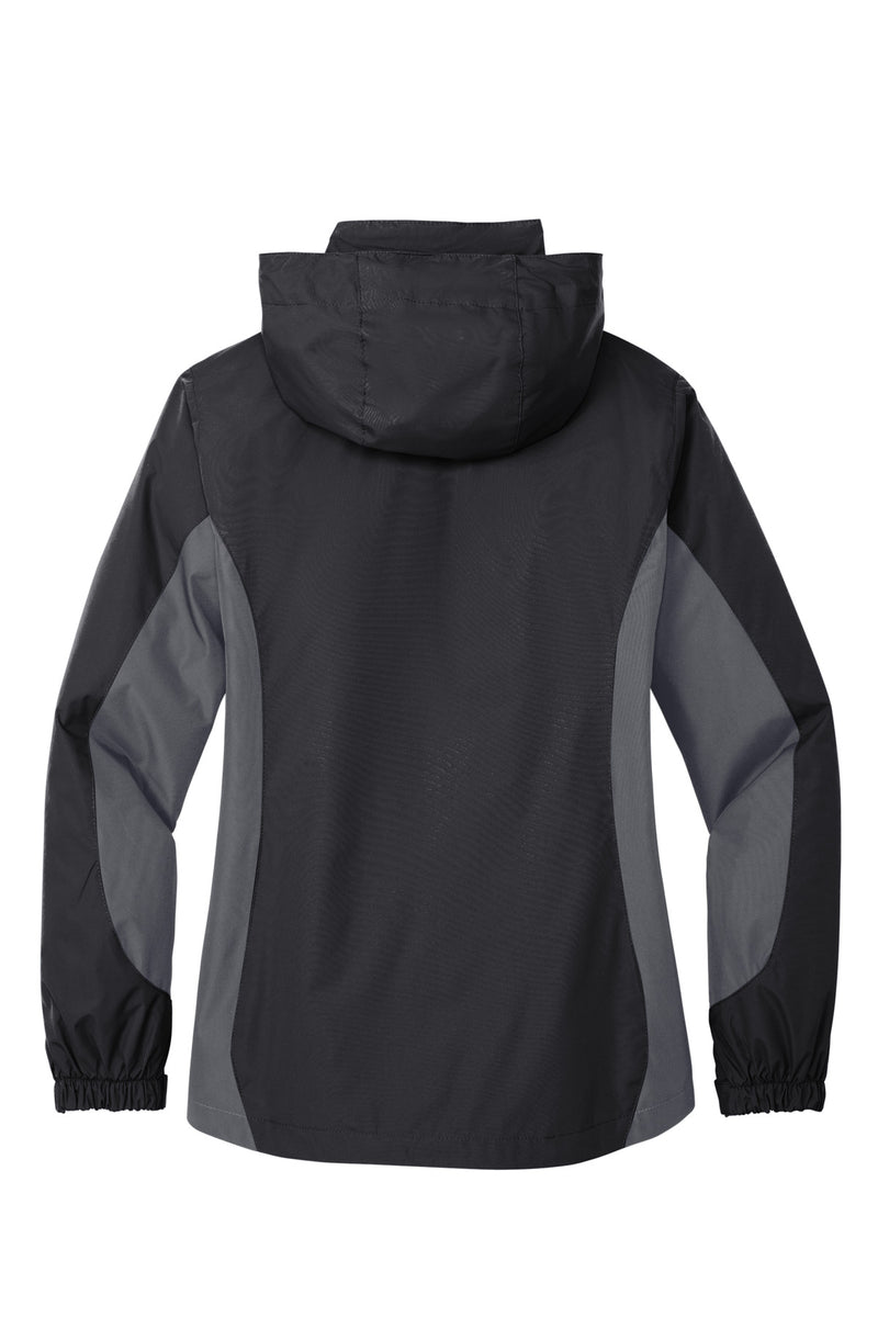 Port Authority Women's Colorblock 3-in-1 Jacket - Black/ Magnet/ Signal Red