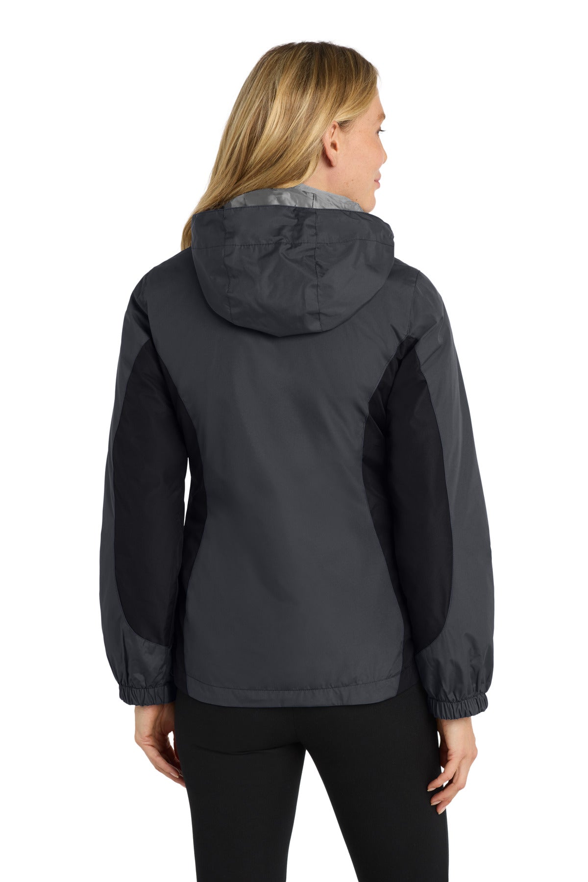 Port Authority Women's Colorblock 3-in-1 Jacket - Magnet/ Black/ Very Berry