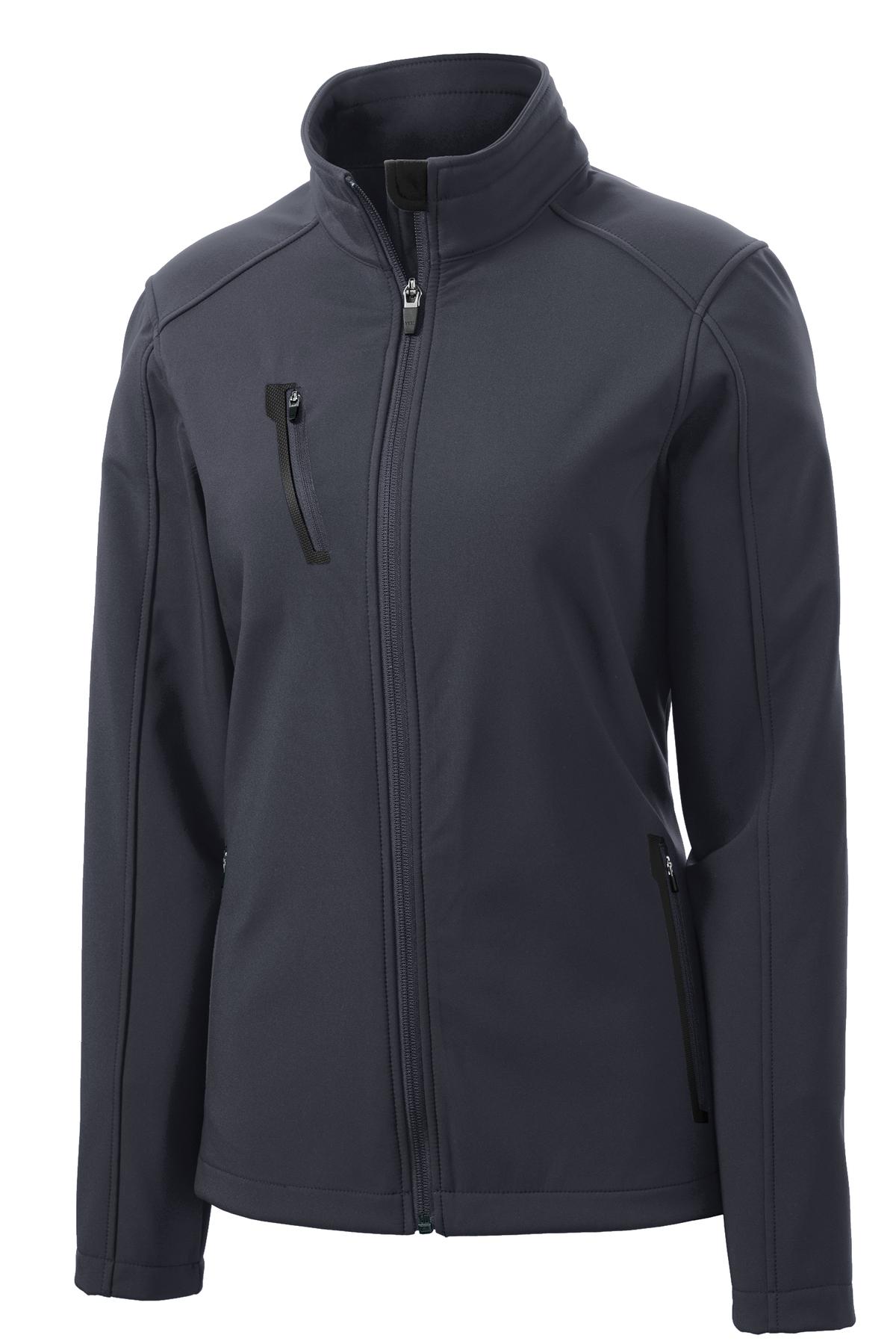 Port Authority Women's Welded Soft Shell Jacket - Battleship Grey