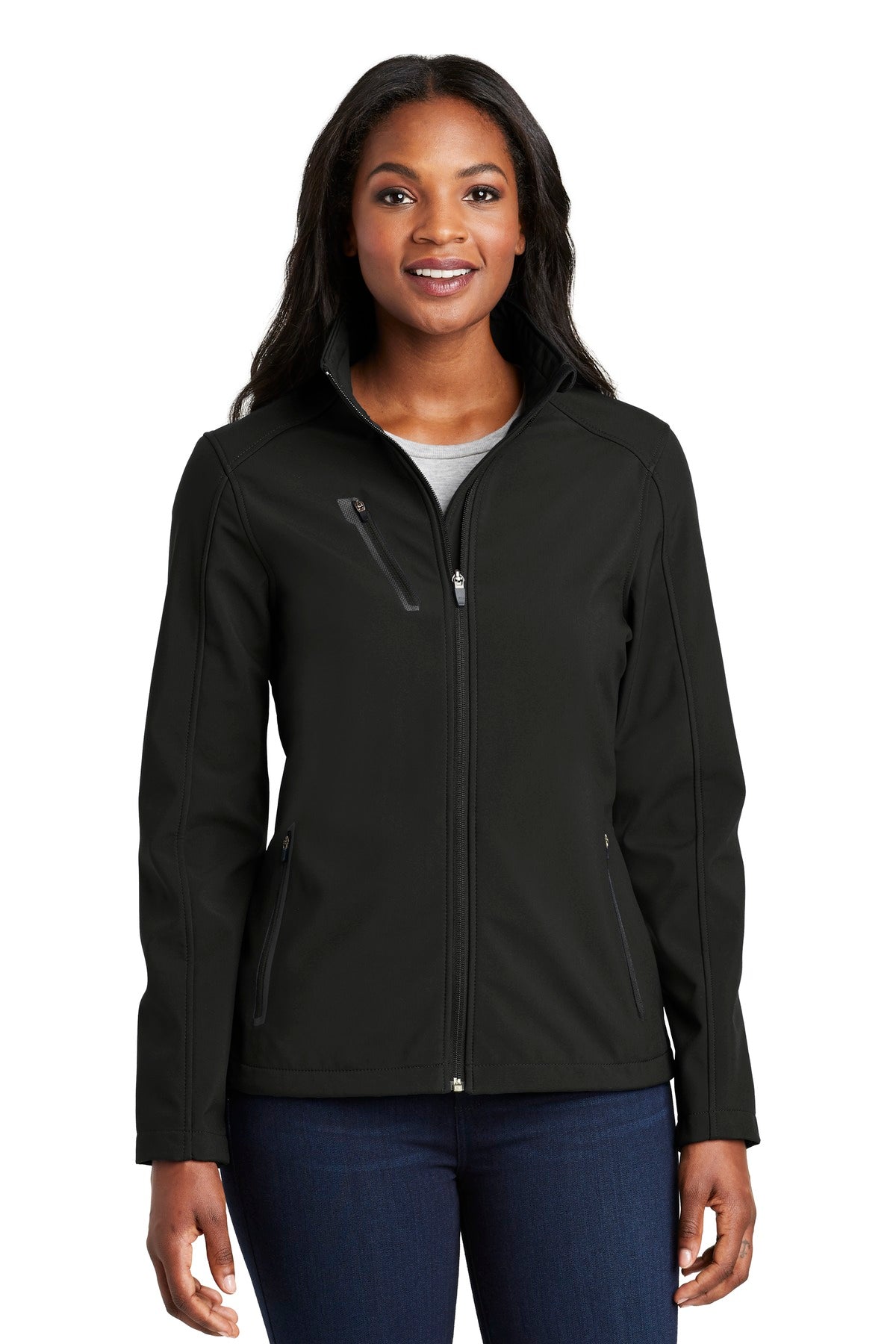 Port Authority Women's Welded Soft Shell Jacket - Black
