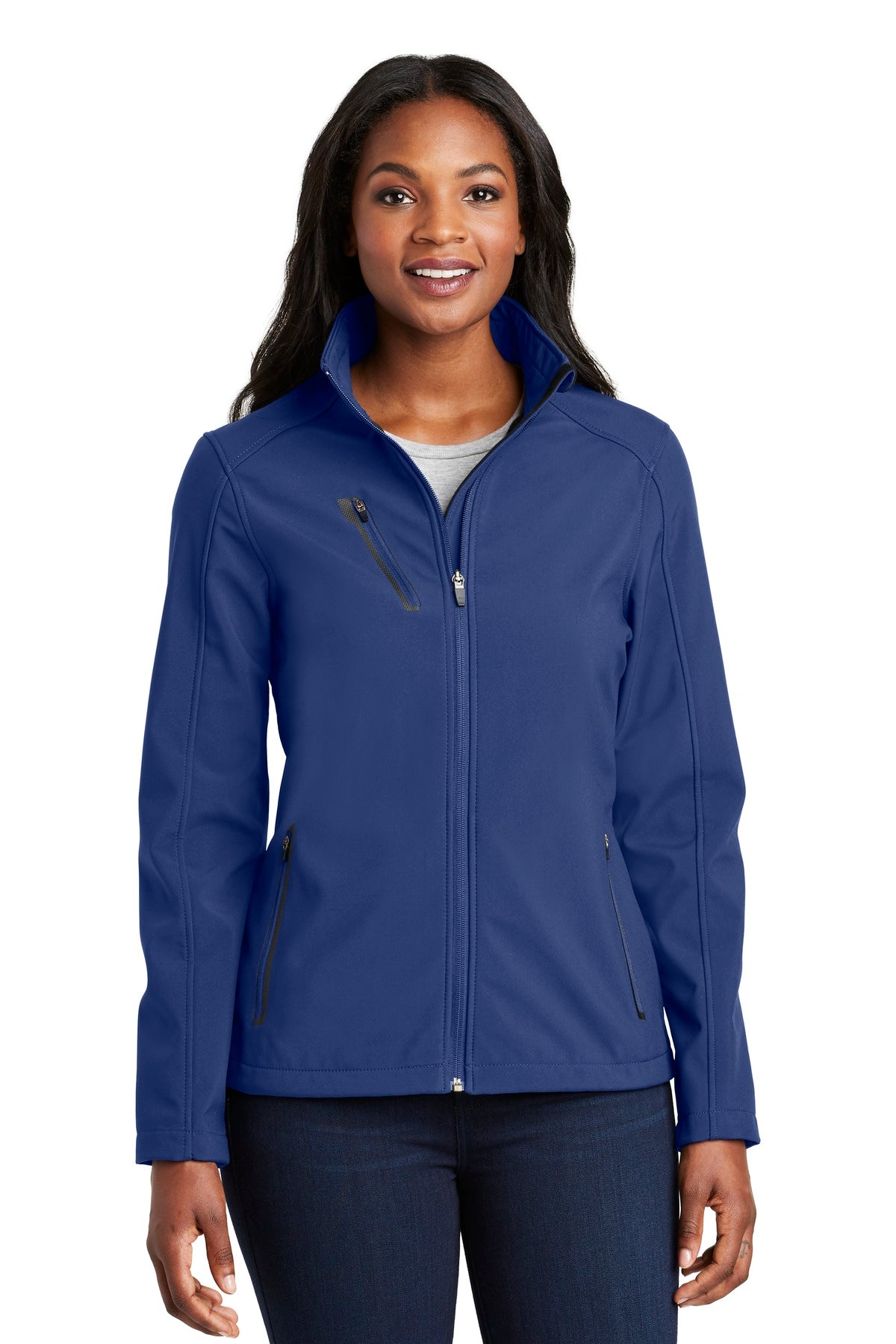 Port Authority Women's Welded Soft Shell Jacket - Estate Blue