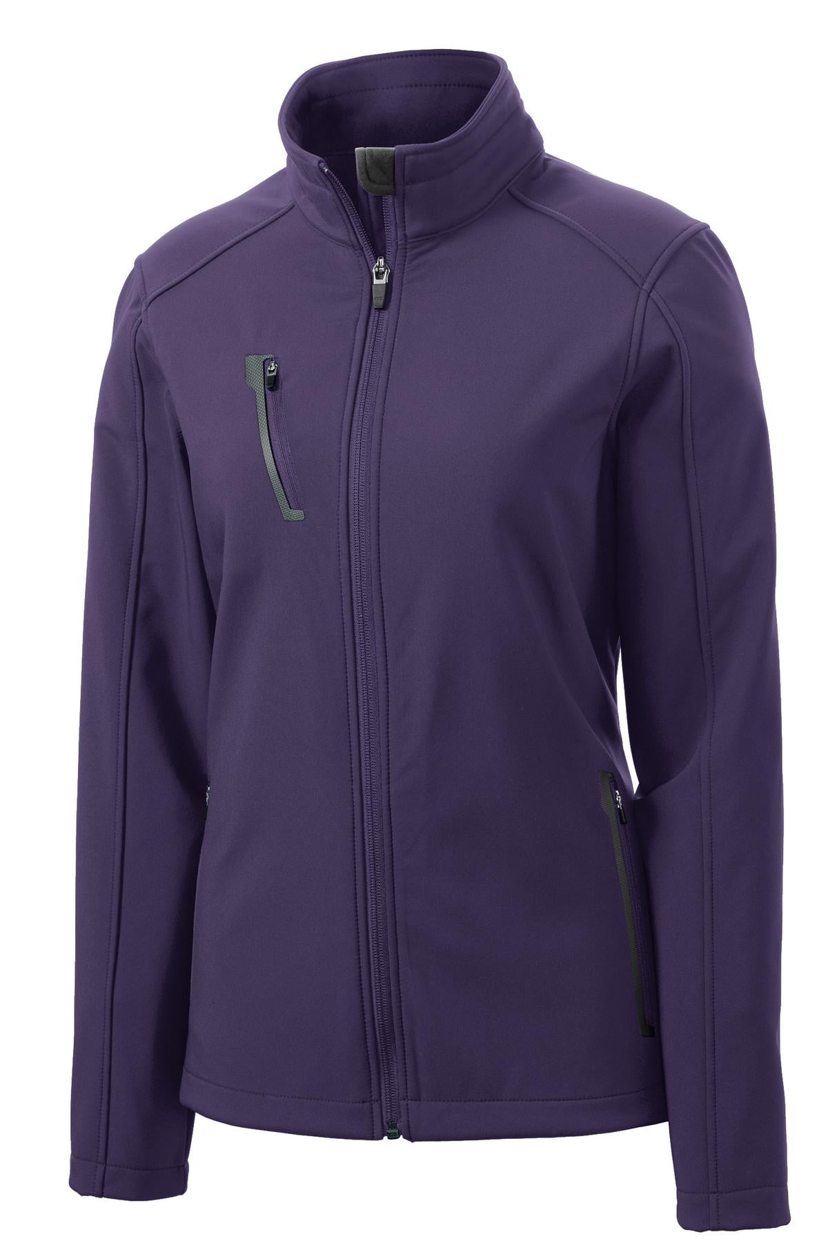 Port Authority Women's Welded Soft Shell Jacket - Posh Purple