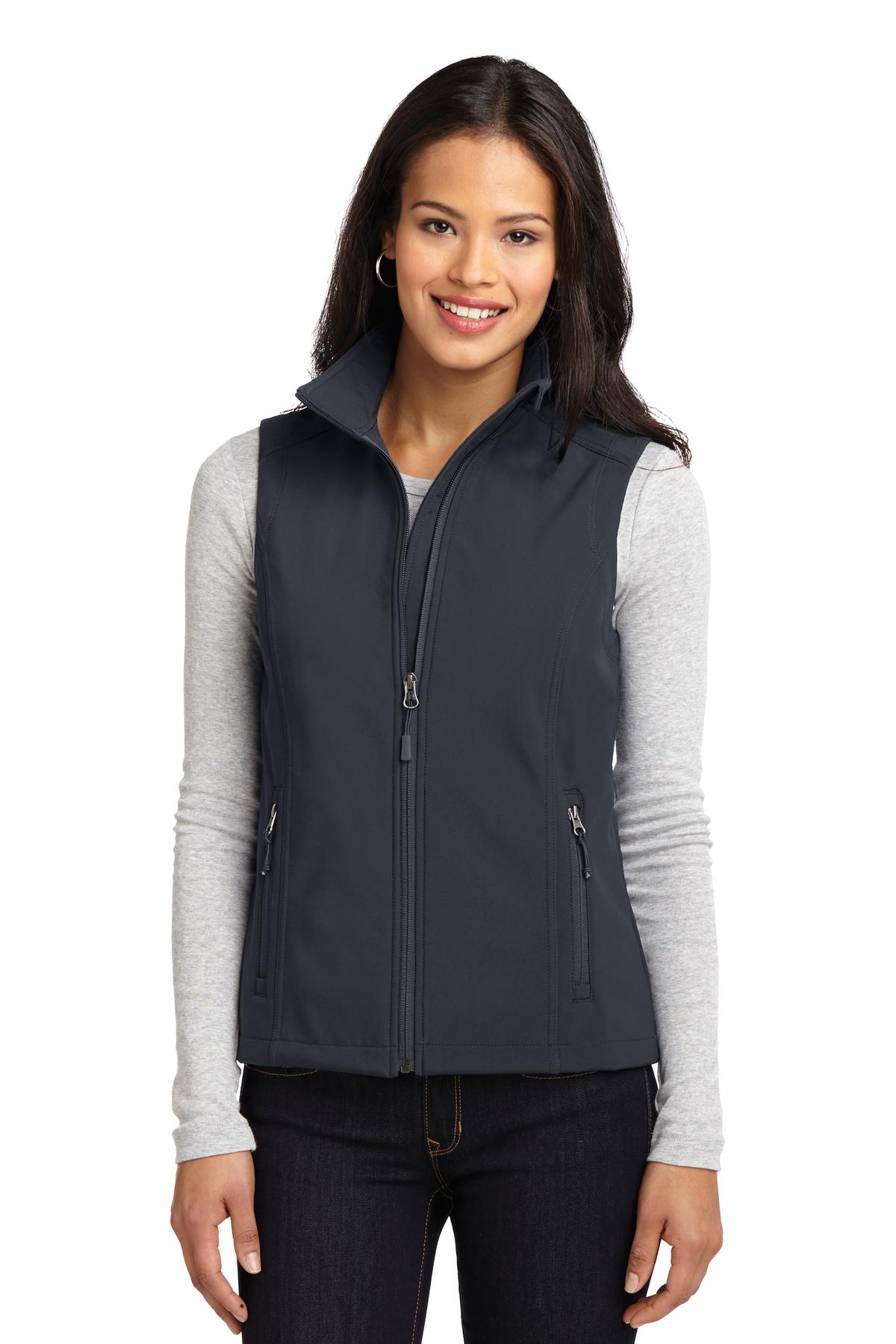 Genesis Church Petoskey · Port Authority Women's Core Soft Shell Vest (Battleship Grey)