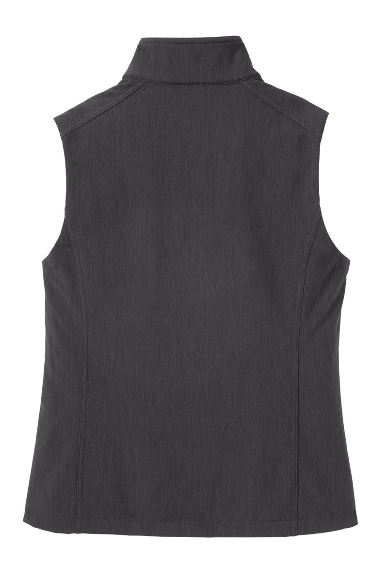 Port Authority Women's Core Soft Shell Vest - Black Charcoal Heather