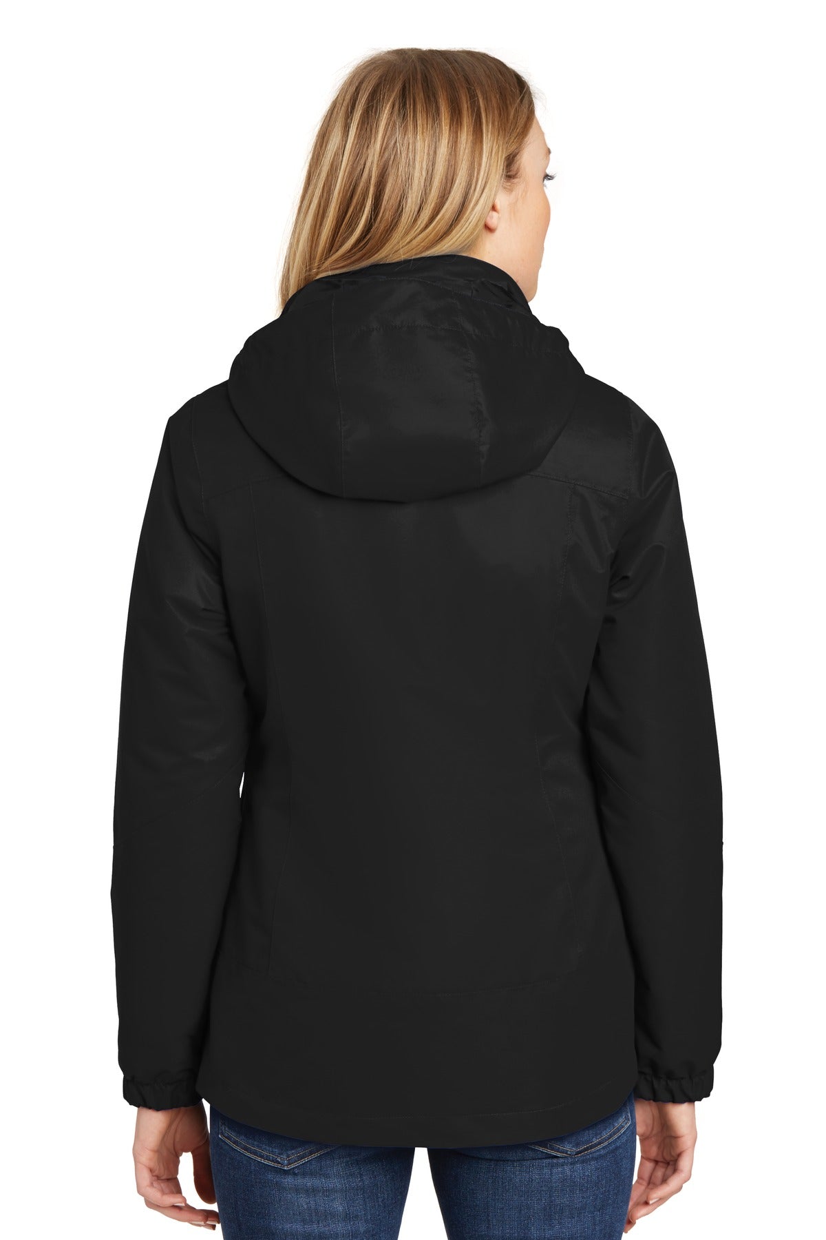 Port Authority Women's Vortex Waterproof 3-in-1 Jacket - Black/ Black
