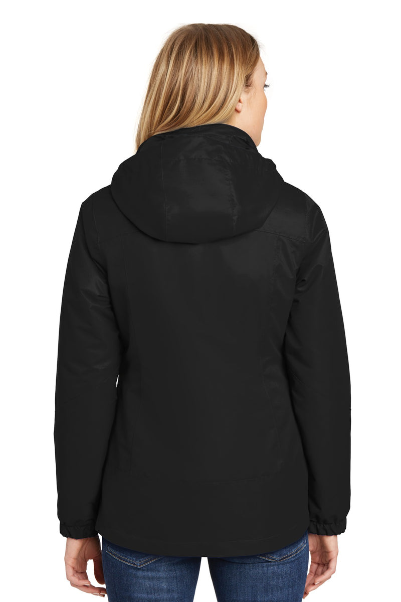 Port Authority Women's Vortex Waterproof 3-in-1 Jacket - Black/ Black