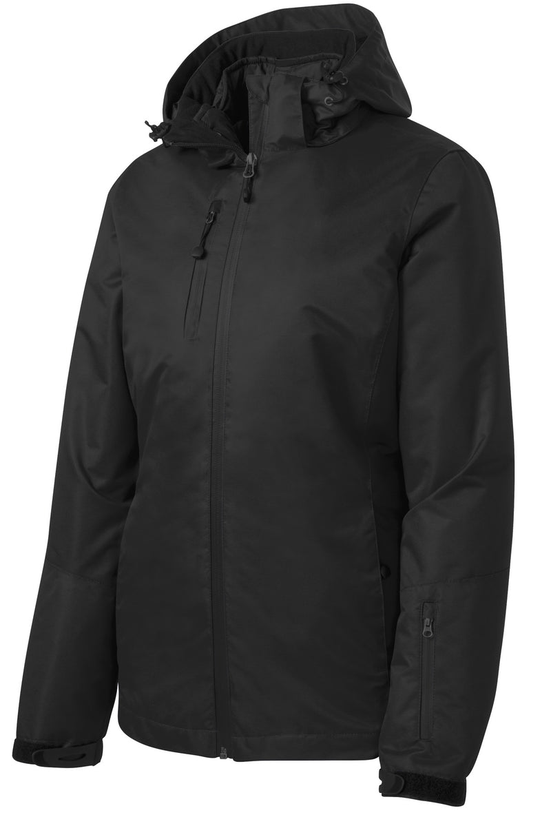 Port Authority Women's Vortex Waterproof 3-in-1 Jacket - Black/ Black