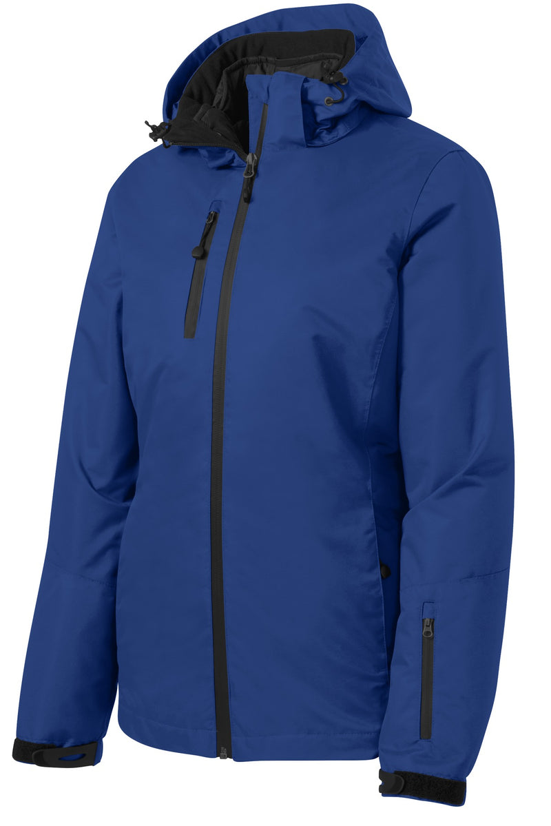 Port Authority Women's Vortex Waterproof 3-in-1 Jacket - Night Sky Blue/ Black