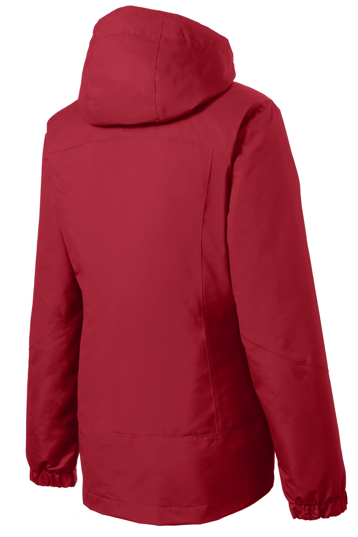 Port Authority Women's Vortex Waterproof 3-in-1 Jacket - Rich Red/ Black