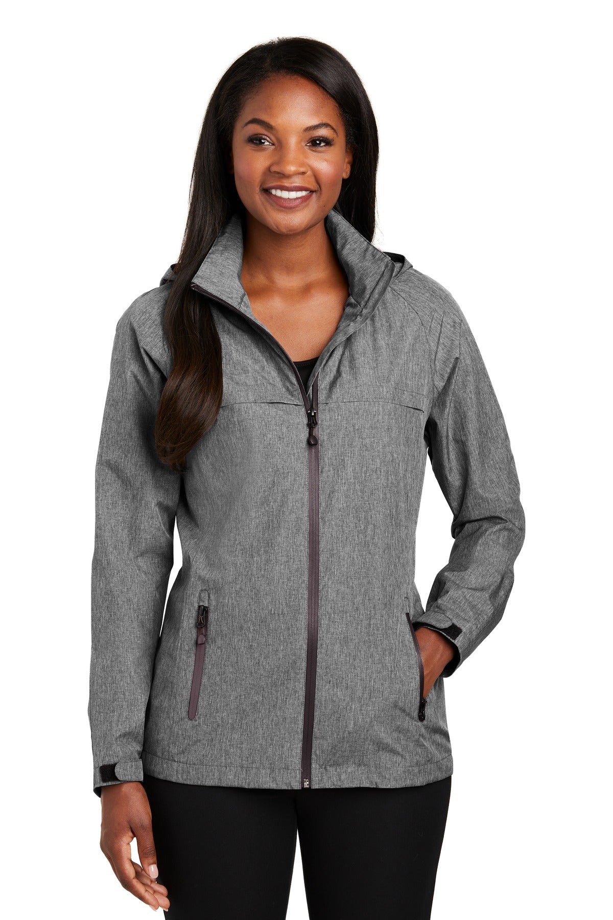 Port Authority Women's Torrent Waterproof Jacket - Dark Grey Heather