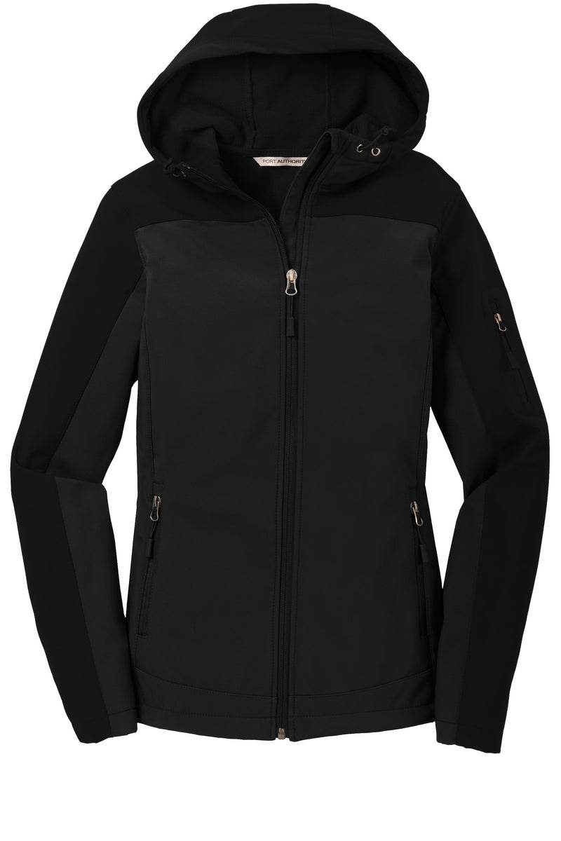 Port Authority Women's Hooded Core Soft Shell Jacket - Black